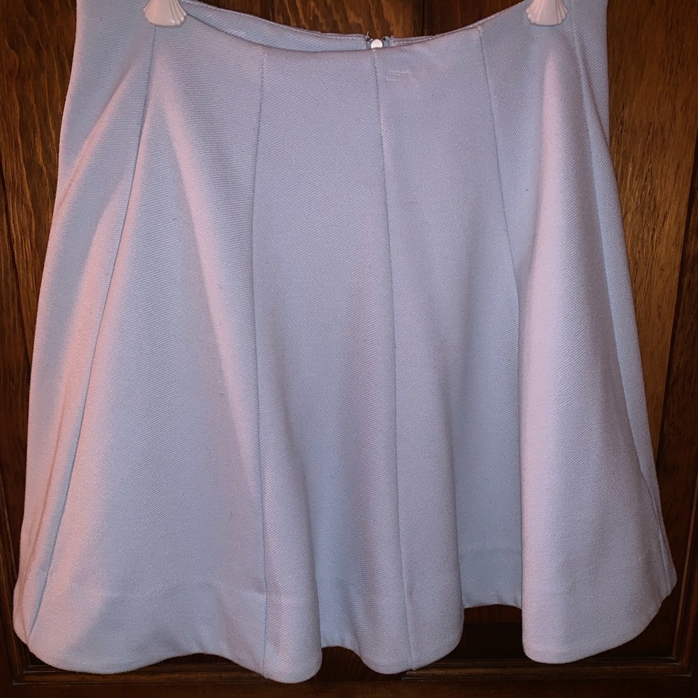 Light blue, A-line skirt